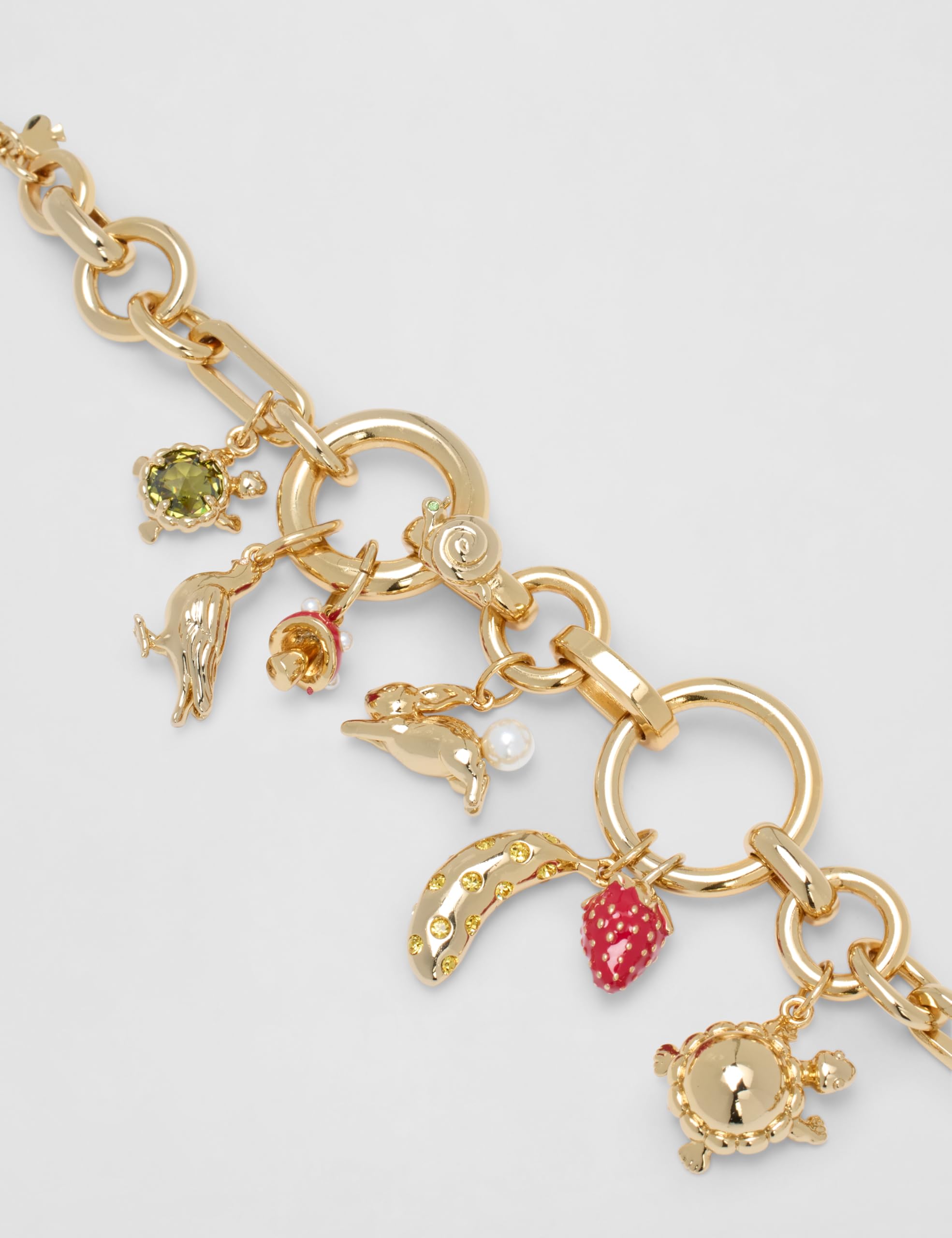 Secret Garden Floral Charm Bracelet Elegant Fashion Jewelry