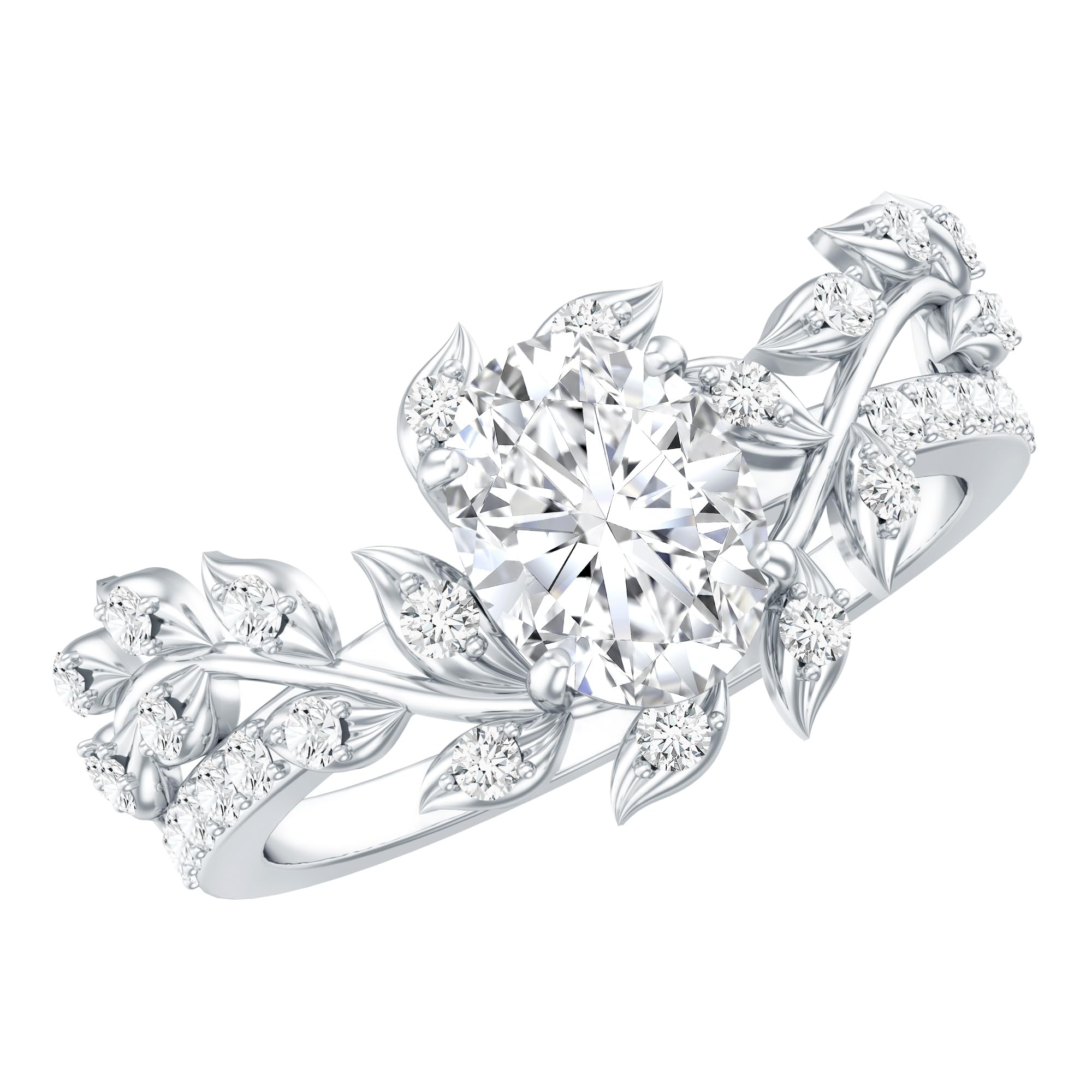1.5 Carat Lab Grown Oval Diamond Engagement Ring EF VS Women