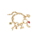 Secret Garden Floral Charm Bracelet Elegant Fashion Jewelry