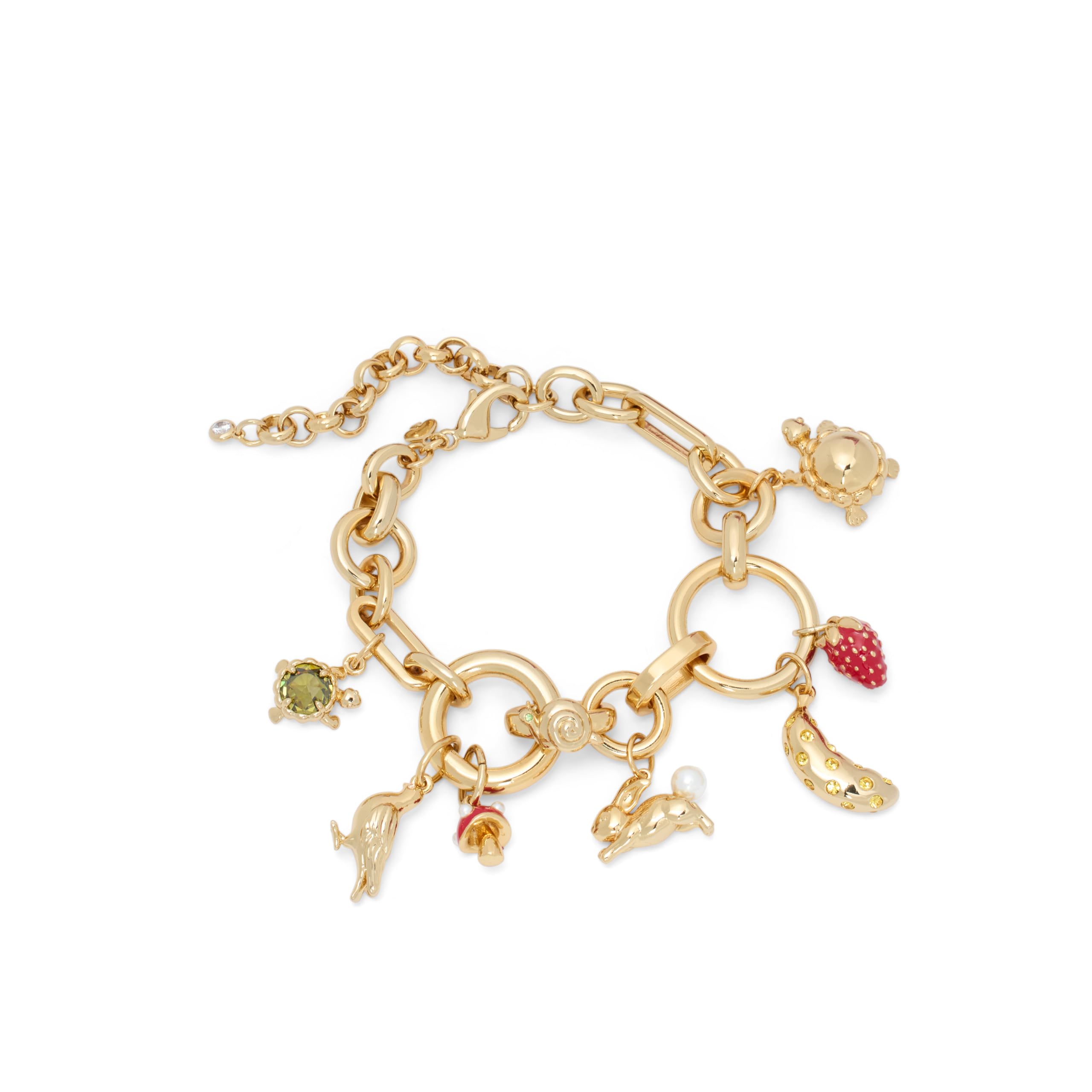 Secret Garden Floral Charm Bracelet Elegant Fashion Jewelry
