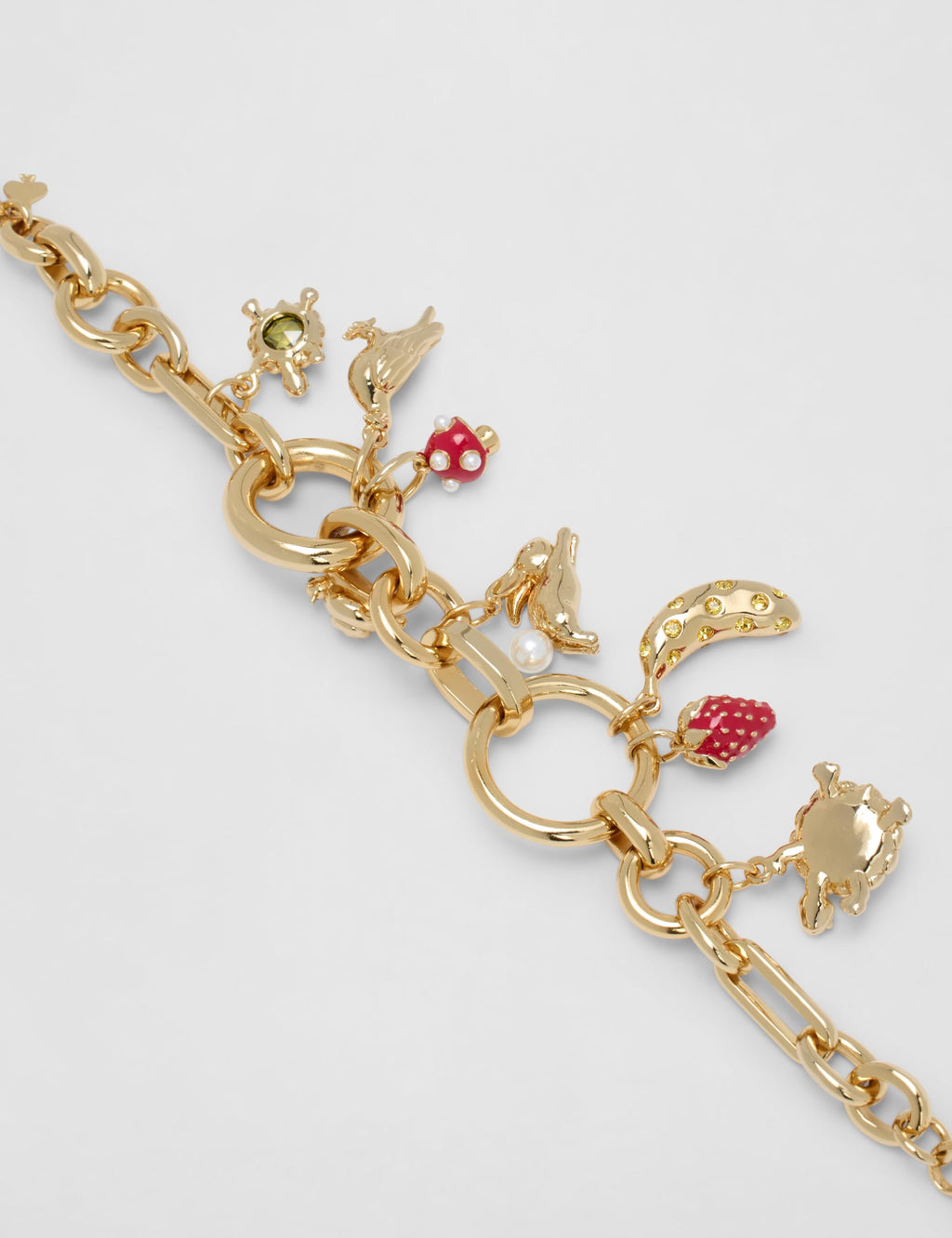 Secret Garden Floral Charm Bracelet Elegant Fashion Jewelry