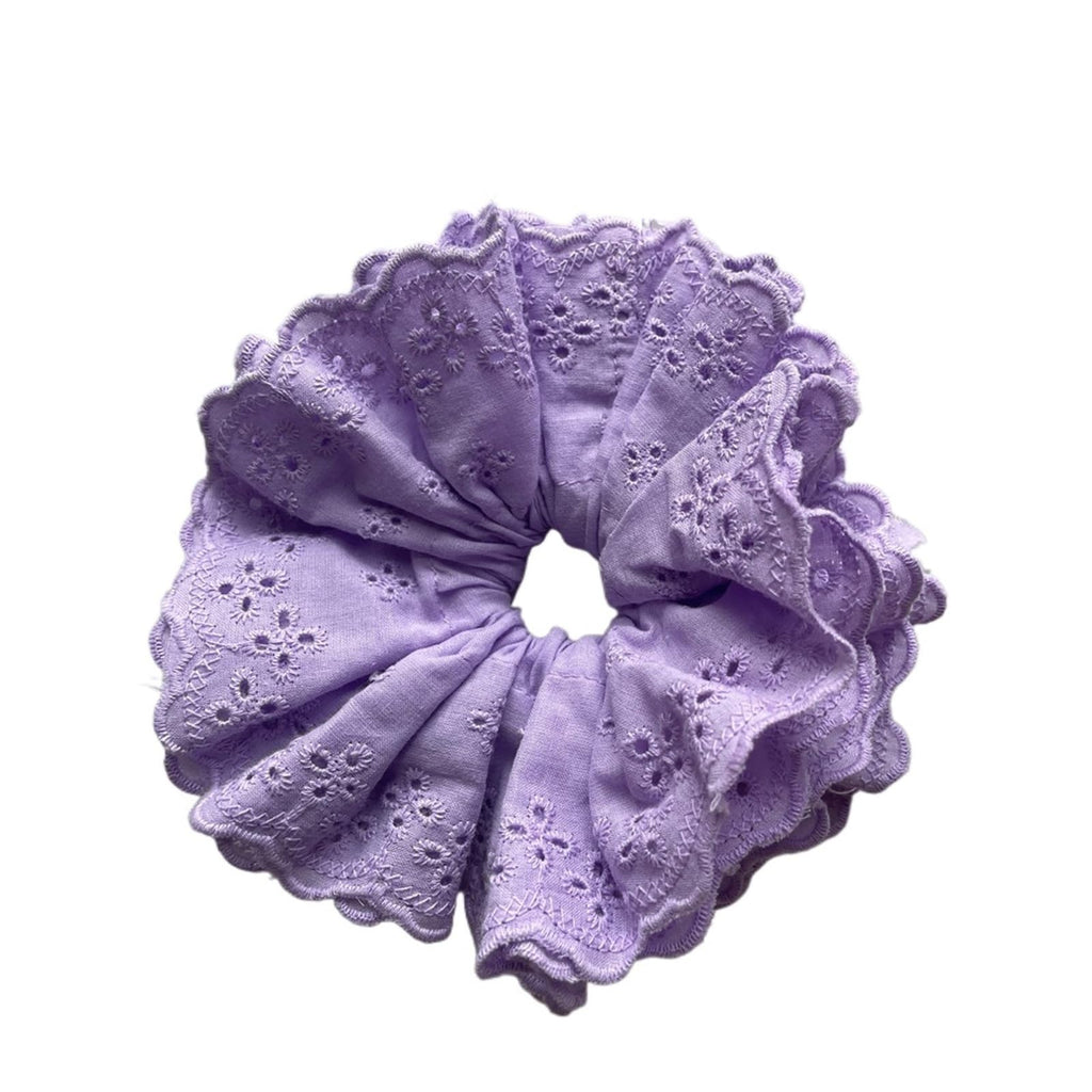 Lace Jacquard Scrunchies Elastic Ponytail Hair Ties Women