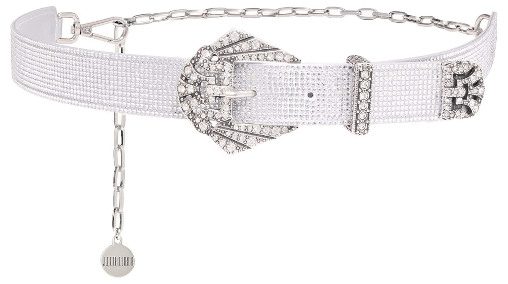 Art Deco Crystal Accent Chain Belt Evening Formal Waist