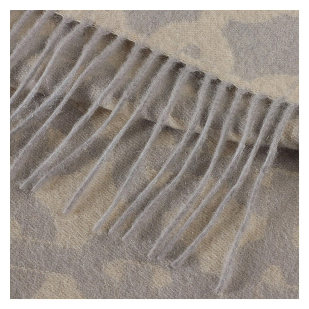 Thick Jacquard Reversible Cashmere Shawl Scarf