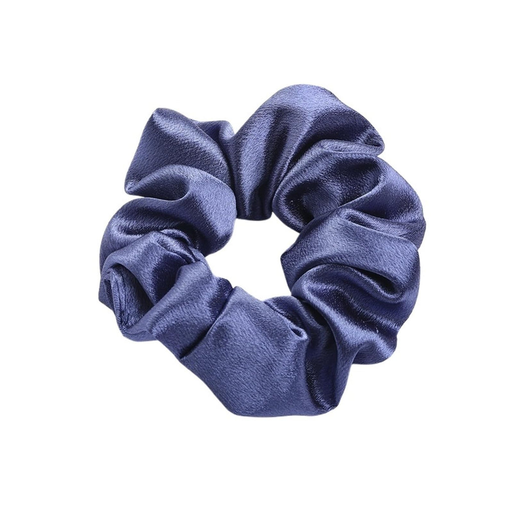 Solid Satin Scrunchies Silk Hair Bands Ponytail Holders Women