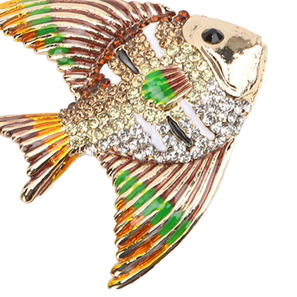 Rhinestone Tropical Fish Keychain Charm Backpack Bag Accessory