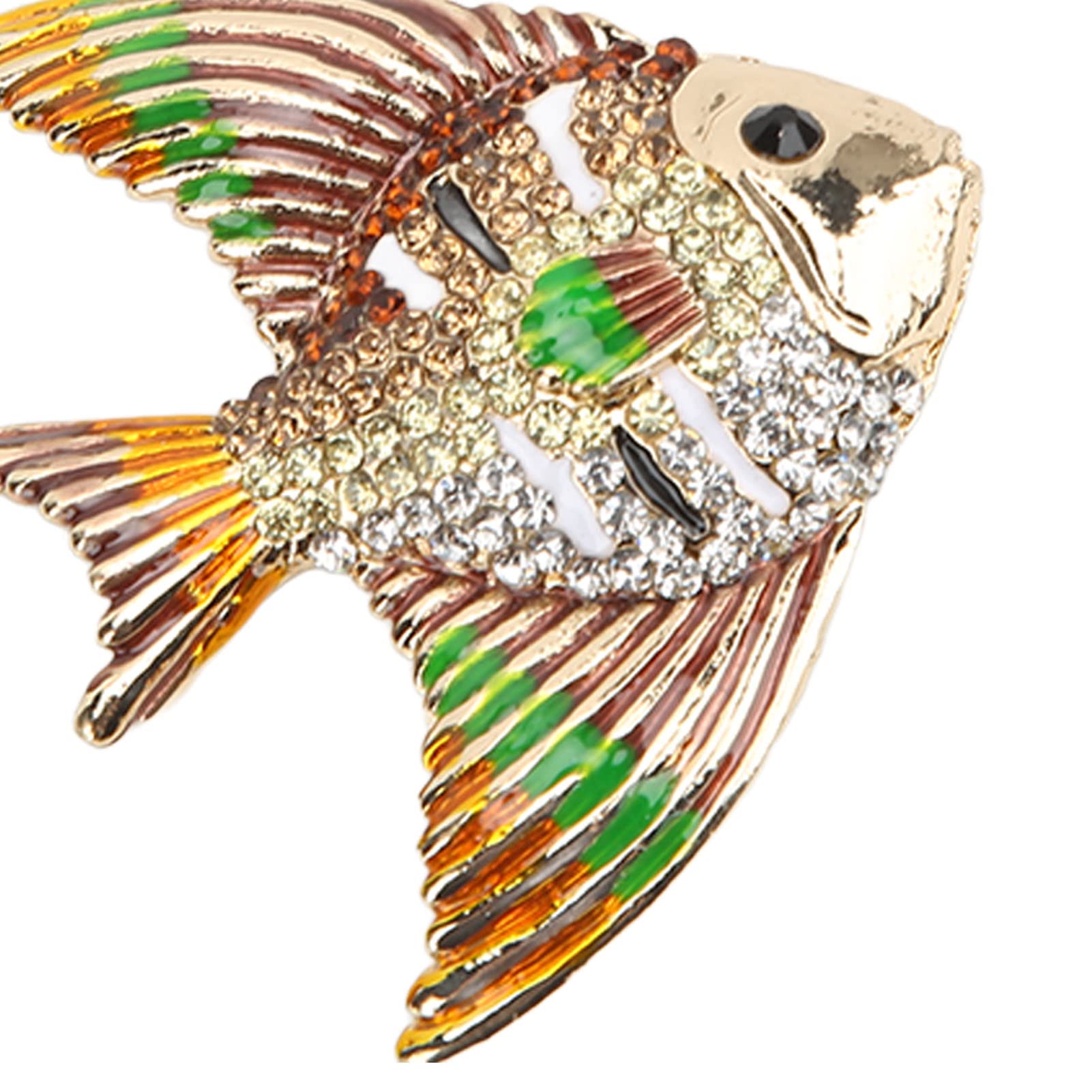 Rhinestone Tropical Fish Keychain Charm Backpack Bag Accessory