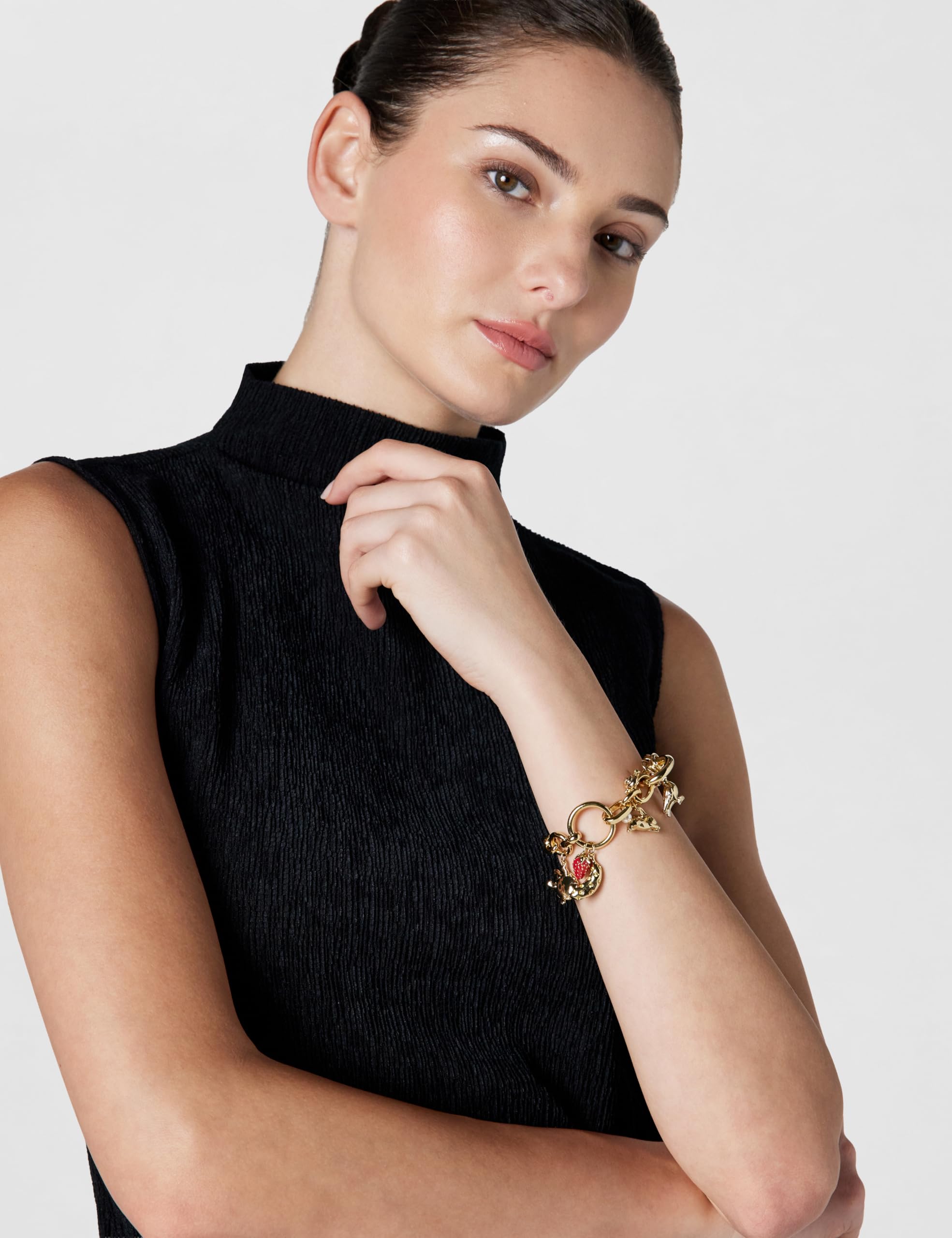 Secret Garden Floral Charm Bracelet Elegant Fashion Jewelry